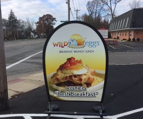 Wild Eggs Outdoor Banner