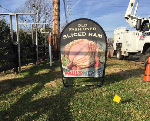 Paul's Market Wind Jockey Outdoor Banner